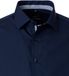 VENTI modern fit overhemd - popeline - donkerblauw - Strijkvrij - Boordmaat: 41