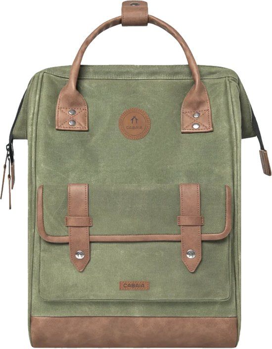 Cabaïa Cabaia Adventurer Medium Laptoprugzak - 14 inch - 23L - Groen