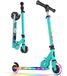 Trottinette pour enfants pliable avec roues LED Noir
