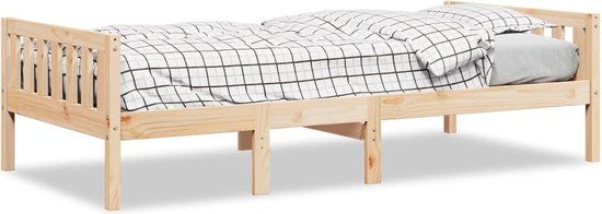vidaXL Kinderbed Massief Grenenhout Naturel 90x190 cm