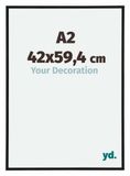 Your Decoration - Cadre photo A2 42x59,4 cm - Plastique - Noir mat - Annecy