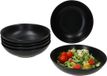 MamboCat Set van 6 Panther assiettes à soupe 20cm noir mat grès