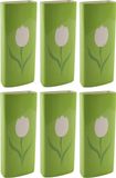 Svenska Living Radiatorbak luchtbevochtiger/waterverdamper - 6 st - 20 x 8 cm - porselein - groen