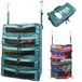 PACK Gear Kofferorganizer om op te hangen, reisbenodigdheden, opvouwbare pakkubus, grote of handbagage, organizer voor kast (groen) (XL)