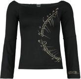 The Lord Of The Rings Ring Inscription Dames Shirt met lange mouwen - zwart - XXL
