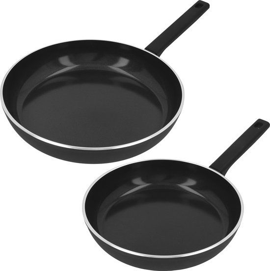 Demeyere Alu Comfort 3 Bakpannenset - 2 Pannen - Keramische Antikleeflaag - Inductie - Zwart