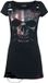 Rock Rebel by EMP Zwart kort jurkje met doodshoofdprint - Dames - S
