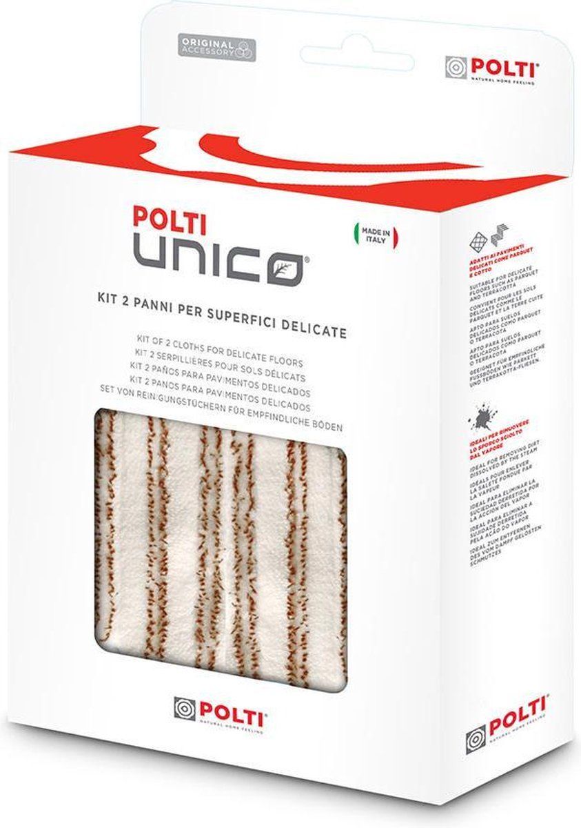 Polti Unico bumpermoppen voor parket en delicate vloeren PAEU0286 - Set van 2