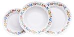 Thun 1794 Ensemble d'assiettes, porcelaine tchèque, Constance, bandeau floral, 18 cm