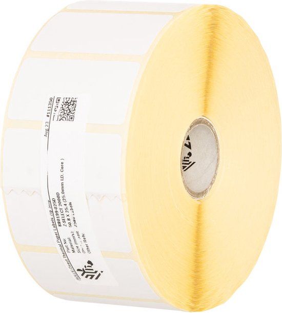 Zebra Technologies Zebra printeretiketten DT LABELS 101.6MM X 152.40MM BOX OF 4