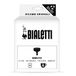 Bialetti Reserveonderdelen, inclusief 1 trechterfilter, compatibel met Moka Induction Bialetti 6 koppen