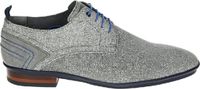 Floris van Bommel DE DRAVER 03.28 Heren Veterschoenen Grijs Suède Breed 44