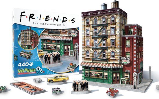 Friends - Central Perk 3D Puzzle (256 Pieces) - Wrebbit W3D-1015