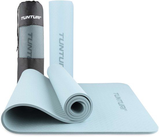 Tunturi Yoga Mat 8mm - Lichtblauw