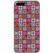 Apple iPhone 8 Plus patchwork mandala bedrukt siliconen hoesje