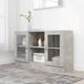 vidaXL Vitrinekast - 120x30,5x70 cm - Bewerkt Hout - Betongrijs