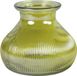 Decostar Vase en verre jaune/transparent - 12 x 15 cm