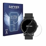 Savvies - Screenprotector voor Horloges (Rond, ø: 20 mm) - Folie Beschermfolie transparant 6 Stuks