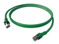 EasyLan DualBoot PushPull IP20 patchkabel, Cat.6A (Class EA), S/FTP, groen, 3 m