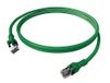 EasyLan DualBoot PushPull IP20 patchkabel, Cat.6A (Class EA), S/FTP, groen, 3 m