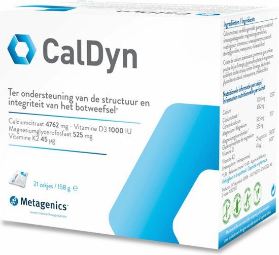 Metagenics CalDyn - 21 Sachets - Calcium, Magnesium, Vitamine D3 & K2