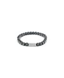 Calvin Klein Modern Square Collection, elastische kralenarmband van roestvrij staal voor heren