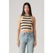 Levi's Tulip Mockneck Tank Redwood Stripe Creme