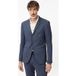 John Varvatos Madison Veste - Coupe ajustée revers cranté Ja Bleu lac