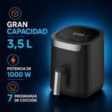 Extrahouse Digitale Heteluchtfriteuse 3,5L | 7 standen | 1000W