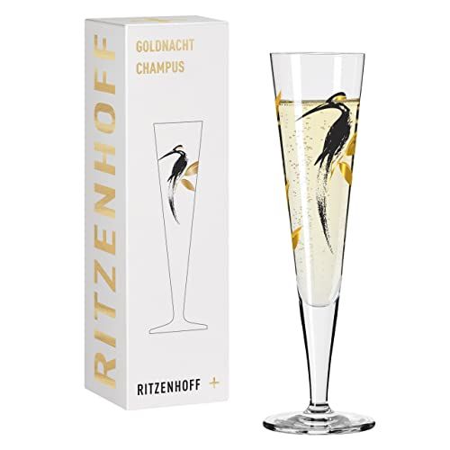 Ritzenhoff GOLDNACHT champagne glas #21 van Andrea Arnolt, 205 ml