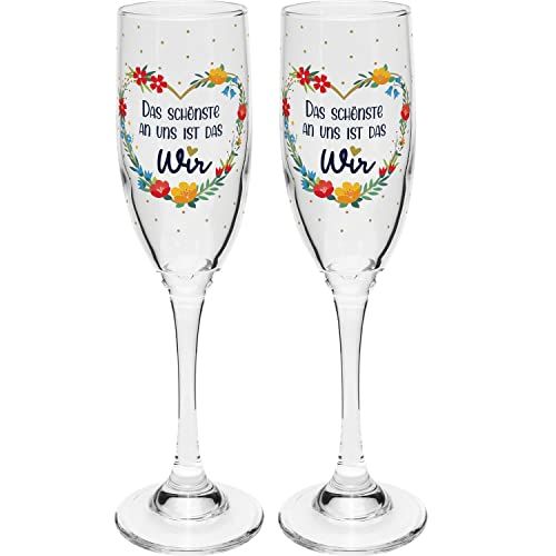 GRUSS & CO 47882 Champagneglazen Set - Mooiste Geschenkdoos - 2023 Model