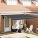 Maison Exclusive - Store électrique, dimensions 4 x 3 mètres, couleur anthracite, 100% polyester