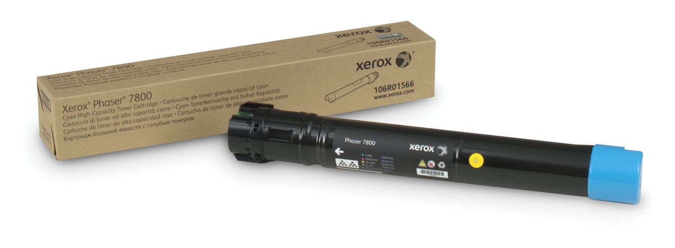 Xerox Phaser 7800 Cyan Toner Cartridge - High Capacity (17,200 Pages) - Original