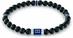 Tommy Hilfiger TJ2790323 Heren Armband - Leer/Staal - Zwart
