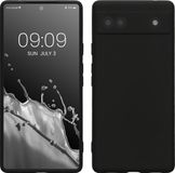 kwmobile telefoonhoesje geschikt voor Google Pixel 6a - Hoesje voor smartphone - Back cover in mat zwart