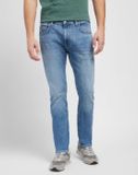 Lee Rider Spijkerbroek Blauw Straight Fit Katoen Regular Waist