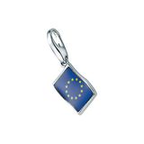 Giorgio Martello Milano Giorgio Martello 925 sterling zilver Europa vlag hanger