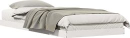 Maison Exclusive Lit plateforme exclusif - Structure blanche, dimensions 100 x 220 cm, en bois massif de pin