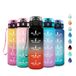 Waterfles 500 ml drinkfles met filter, BPA-vrij, herbruikbaar, motiverende fles met tijdweergave, lekvrij, ideaal voor school, kantoor, camping