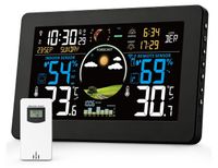 Merkloos Weerstation met buitensensor - Draadloos - 7,5 inch scherm - Binnen en buiten