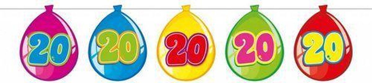 Slingers 20 Jaar Ballonnen 10m