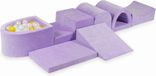 Viking Choice Ensemble de jeu en mousse violet - piscine à balles et 100 balles blanches - 7 pièces