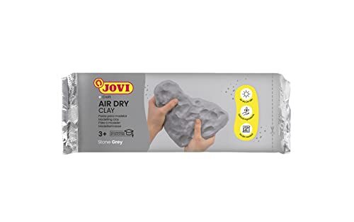 Jovi Air Dry - Modelleerpasta, Luchtdrogen Zonder Oven, Grijs, Easy Clean, 250 Gram (83G)