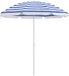 vidaXL Tuinparasol 240 cm 170T polyester Blauw en Wit