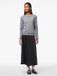 PIECES - PCNORA LS O-NECK KNIT CARDIGAN NOOS BC - Dames - Cardigans - Maat S - Medium Grey Melange