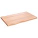 VidaXL Tafelblad 80x50x(2-4) cm behandeld massief eikenhout lichtbruin