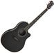 Gear4music Roundback Electro Acoustic Guitar, Black