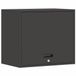 vidaXL Wandkast voor garage zwart 60 x 40 x 53 cm poedercoating staal