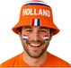 Bellatio Decorations Holland set de supporter - chapeau seau avec imprimé - orange - avec bâton de maquillage drapeau - Adultes - EK / WK / pays - Fans
