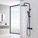 Système de douche sans marque avec thermostat - Ensemble de douche de pluie - Noir